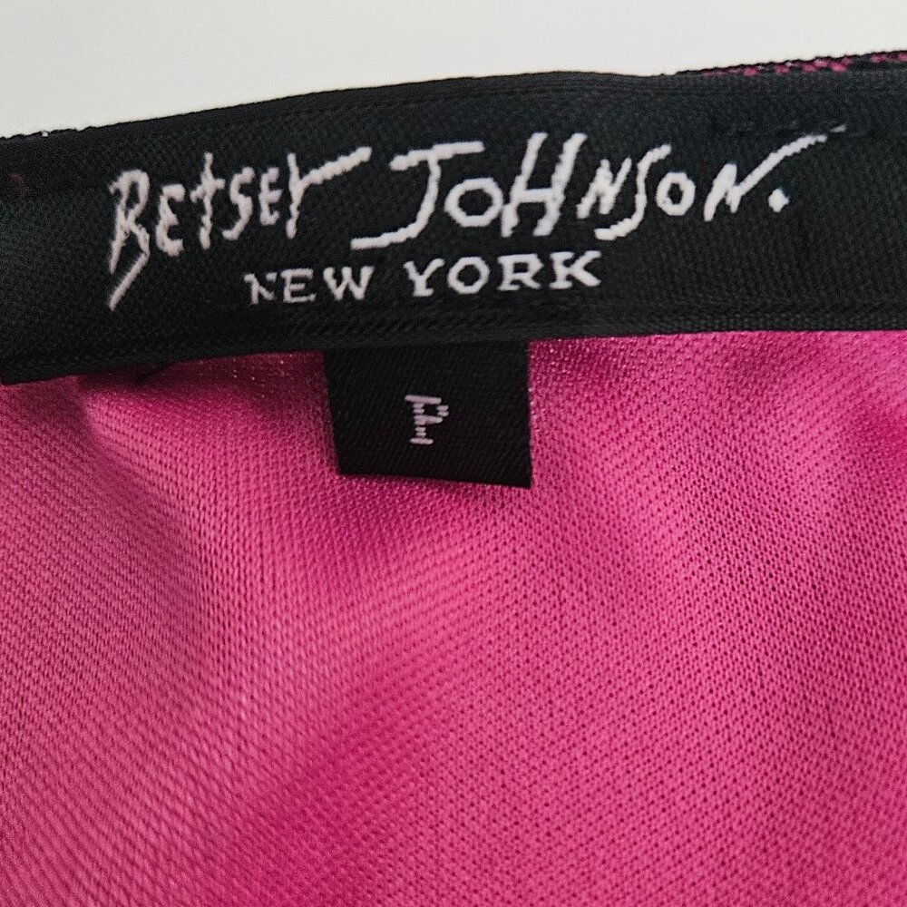 RARE VINTAGE Betsey Johnson New York Mesh Overlay Embroidered Skirt P - Picture 7 of 16
